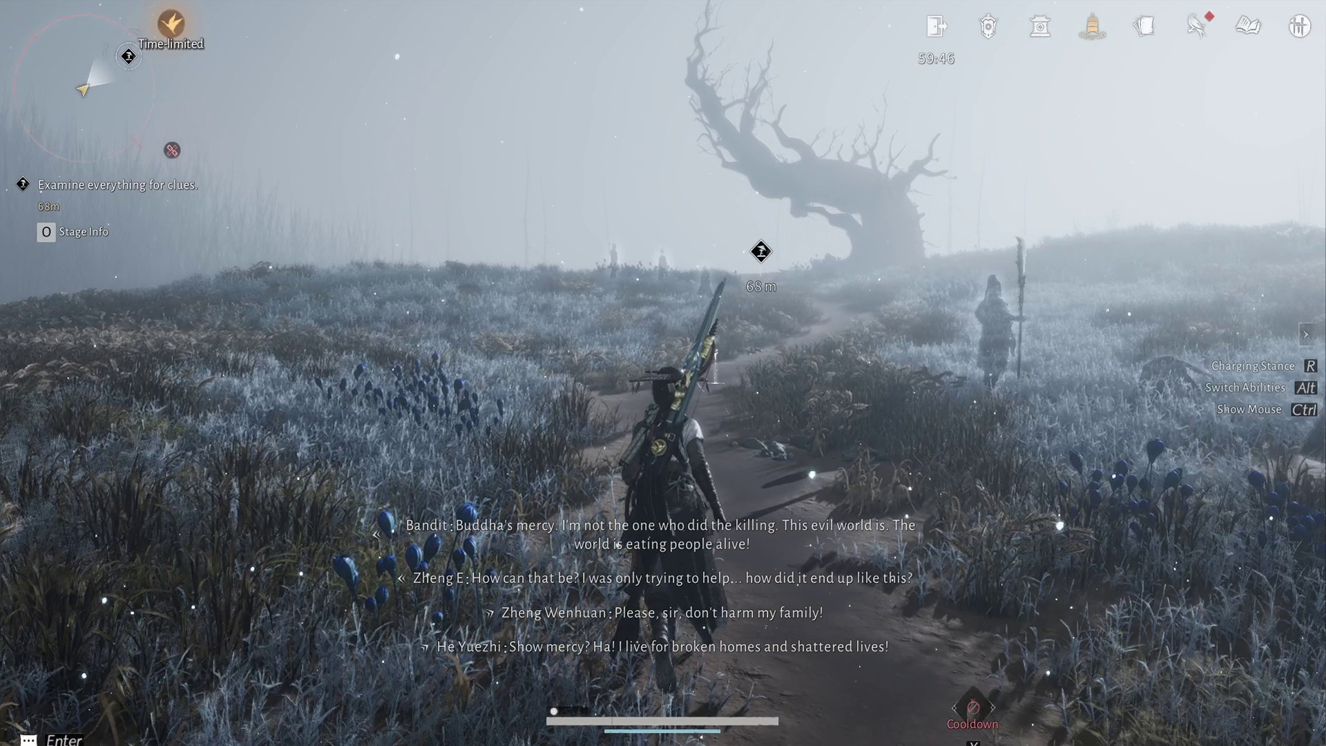 Where Winds Meet Fighting Zheng E Dream Sequence