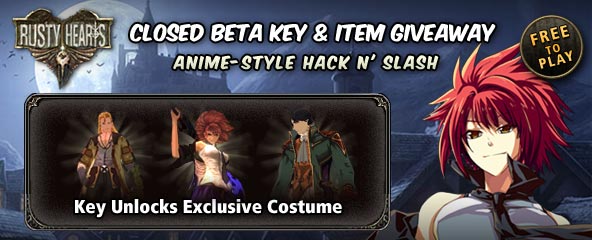 Rusty Hearts Beta key and Exclusive Item Giveaway