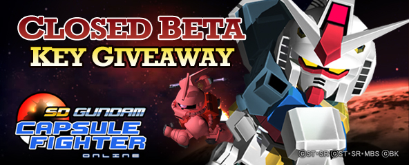 SD Gundam Capsule Fighter Online Closed Beta key Giveaway