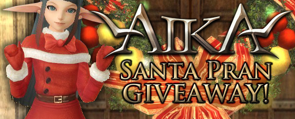 Aika Online Santa Pran Giveaway