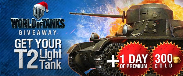 World of Tanks T2 Light Tank and Gold Giveaway