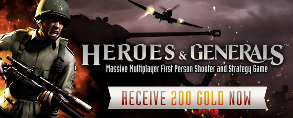 Heroes & Generals Free Gold Giveaway