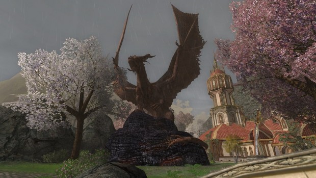 LOTRO dragon statue