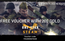 Heroes & Generals Celebrates 1 Year On Steam With Free Gold