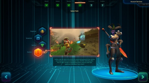 Wildstar Path Selection