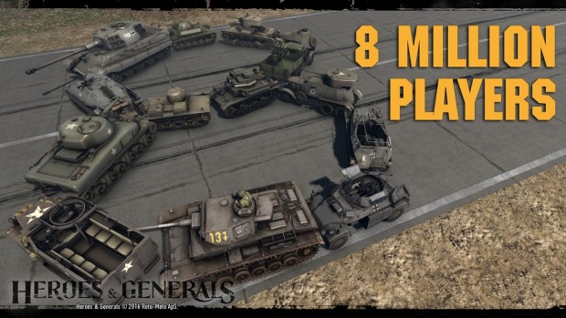 Heroes and Generals 8 Million