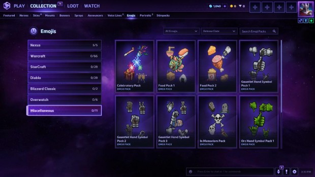 Heroes of the Storm collection