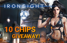 Ironsight 10 CHIPS Gift Key Giveaway