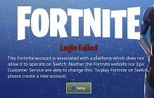 You Can't Use Your Fortnite Account On Switch If You've Ever Played It On PS4