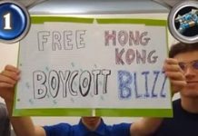 Blizzard Bans College Team For "Free Hong Kong Boycott Blizz" Sign