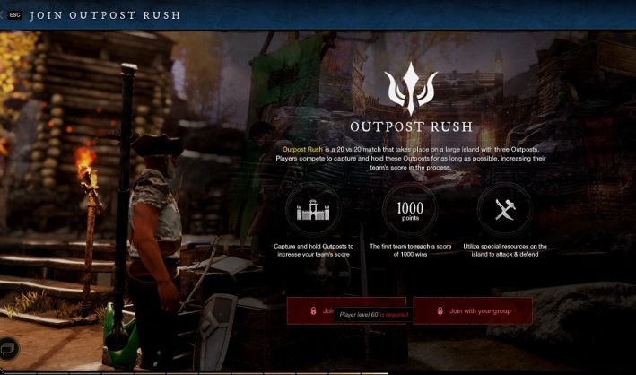 New World Outpost Rush