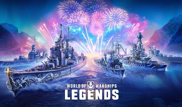 World of Warships Legends Xmas Fireworks