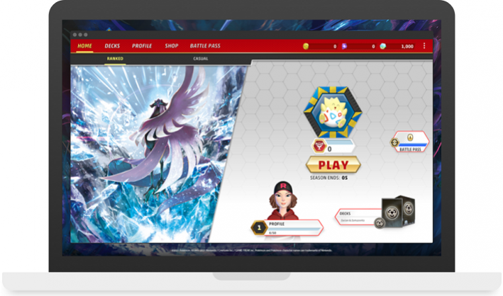 Pokemon TCG Live Laptop