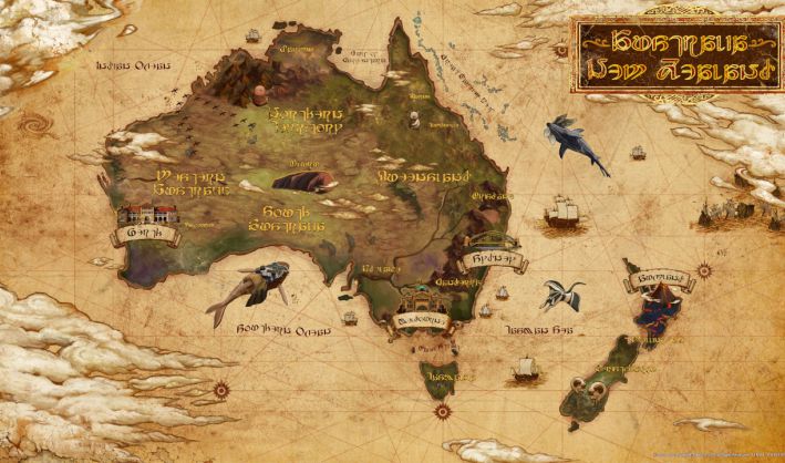 XIV Oceania Map