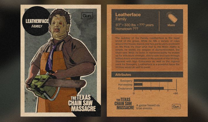 Texas Chainsaw Massacre Family Cards