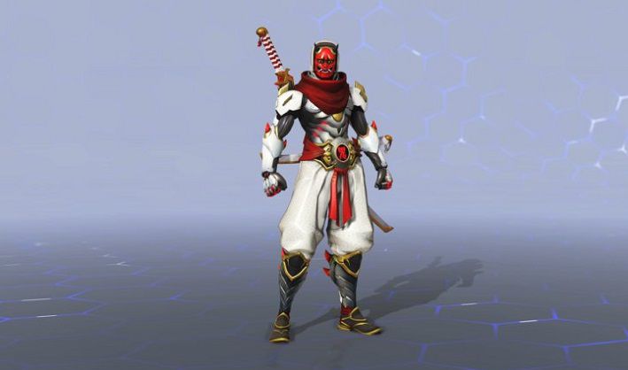 Overwatch Oni Genji White