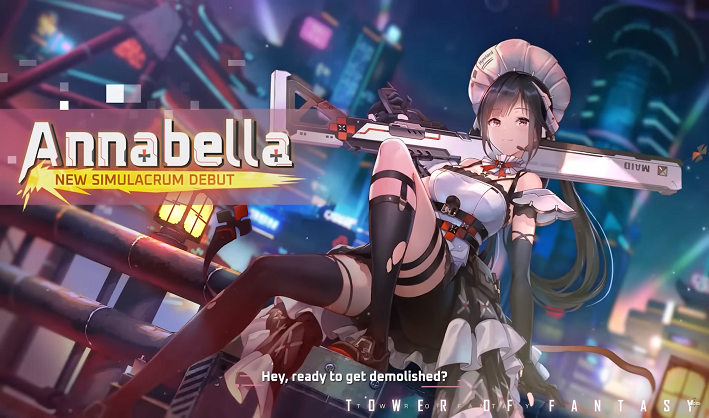 Tower Of Fantasy Broadcasts Annabella, A Fiery Recent Simulacrum Toting A Sniper Rifle And Ready To Clean House