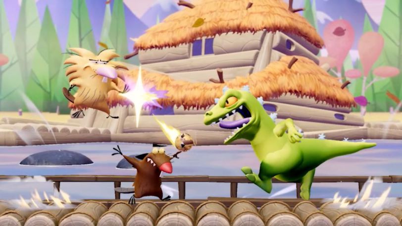 Nickelodeon All-Star Brawl 2 Angry Beavers Reptar