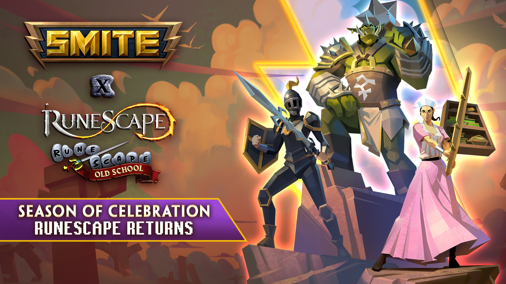 the smite x runescape crossover is back with new and returning skins news article card thumbnail