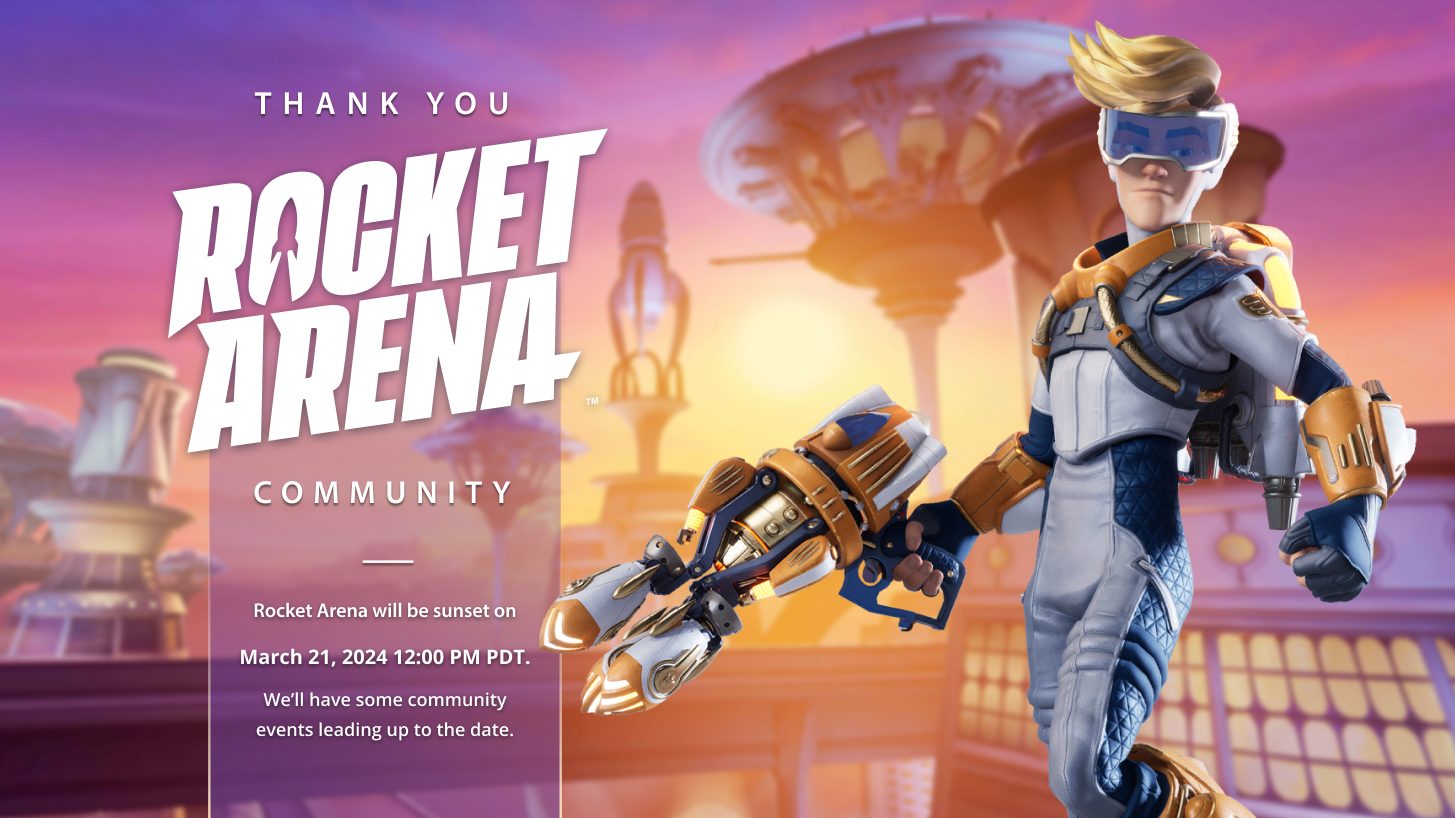 remember rocket arena, ea's 3v3 rocket-powered shooter? we didn't either, and now it's closing news article card thumbnail