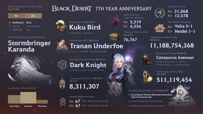 Black Desert Online Anniversary Infographic