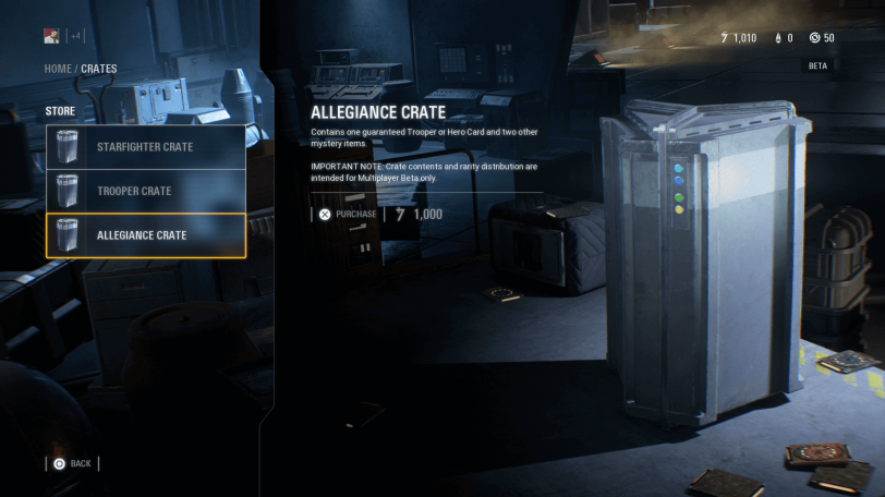 boîte à butin Star Wars Battlefront 2