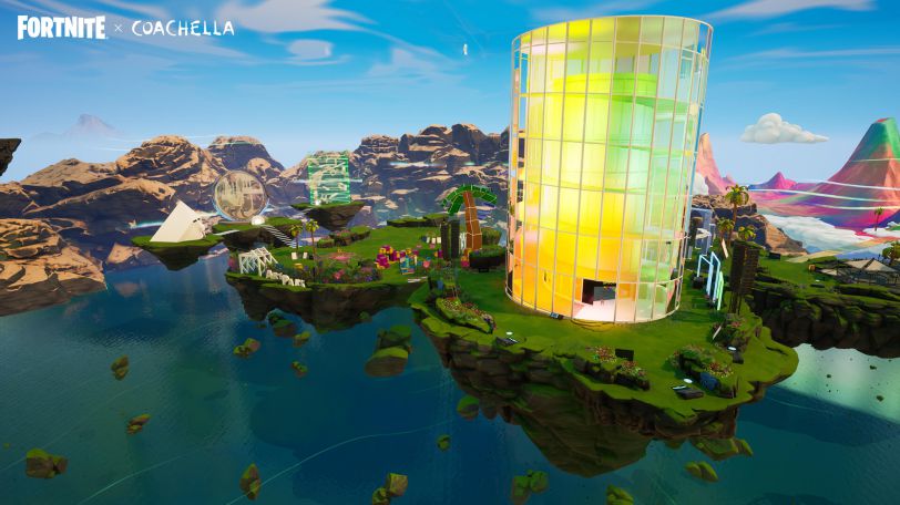 fortnite coachella island