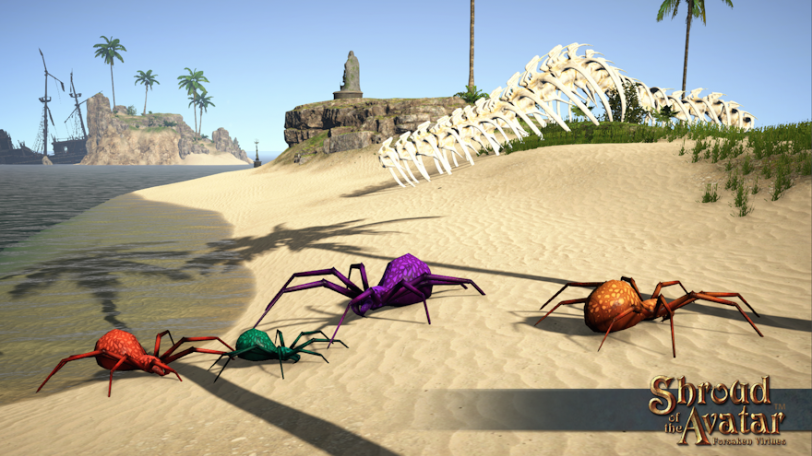 Shroud of the Avatar reef spiders