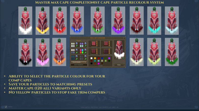 RuneScape Completionist cape custom particles