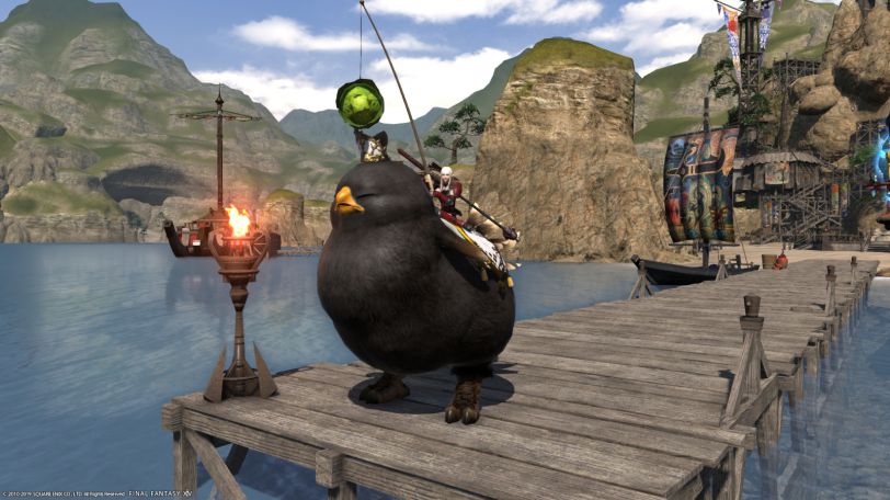 Final Fantasy XIV Fat Black Chocobo