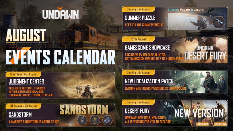 undawn august events