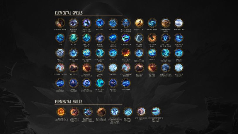 Legends of Runeterra Elemental spells