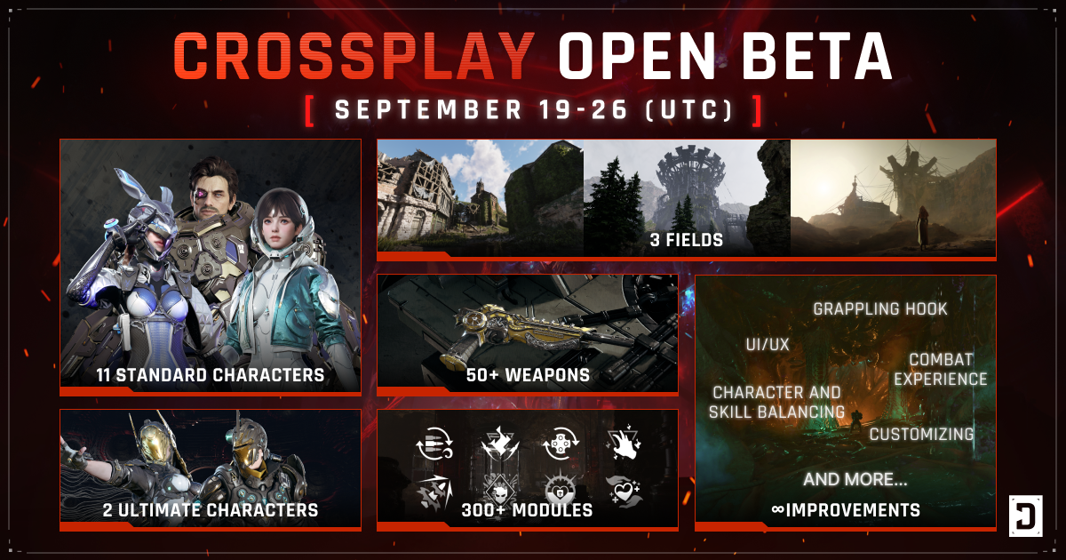the first descendant crossplay open beta nears, full details including pre-download times news article card thumbnail