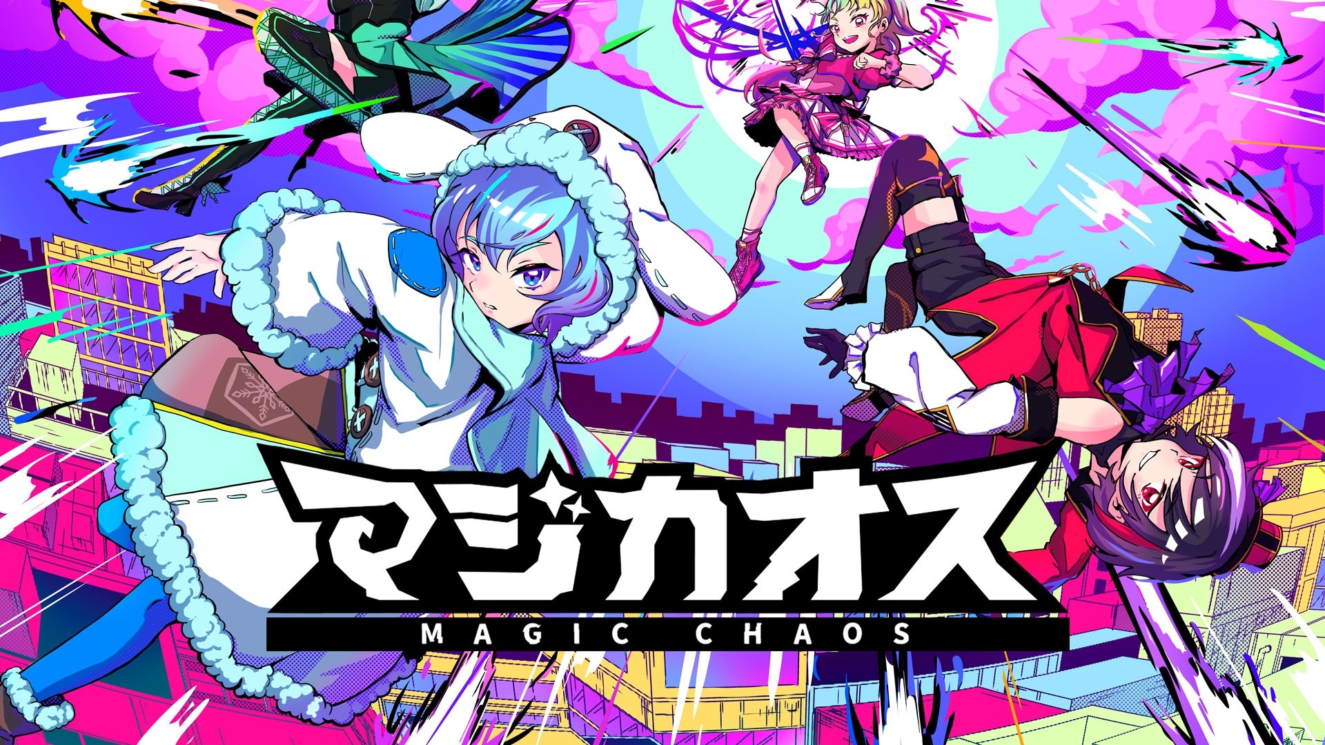 new multiplayer shoot 'em up party game with magical girls announced: "magic chaos" news article card thumbnail