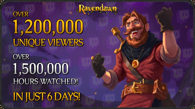 Ravendawn Twitch Stats Launch