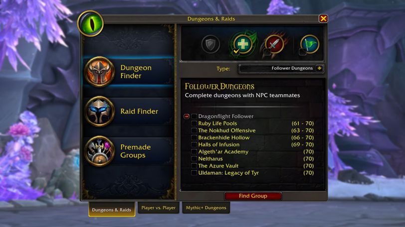 WoW Follower Dungeons UI