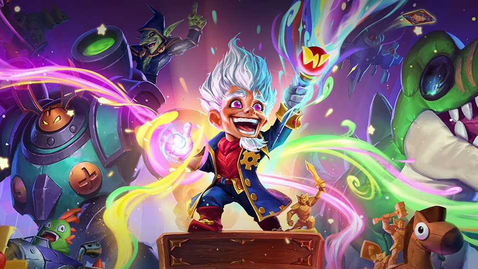 new hearthstone expansion — whizbang's workshop — coming next month news article card thumbnail