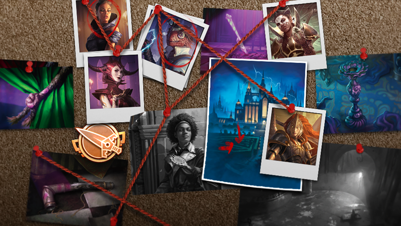 new set "murders at karlov manor" now available in magic: the gathering arena news article card thumbnail