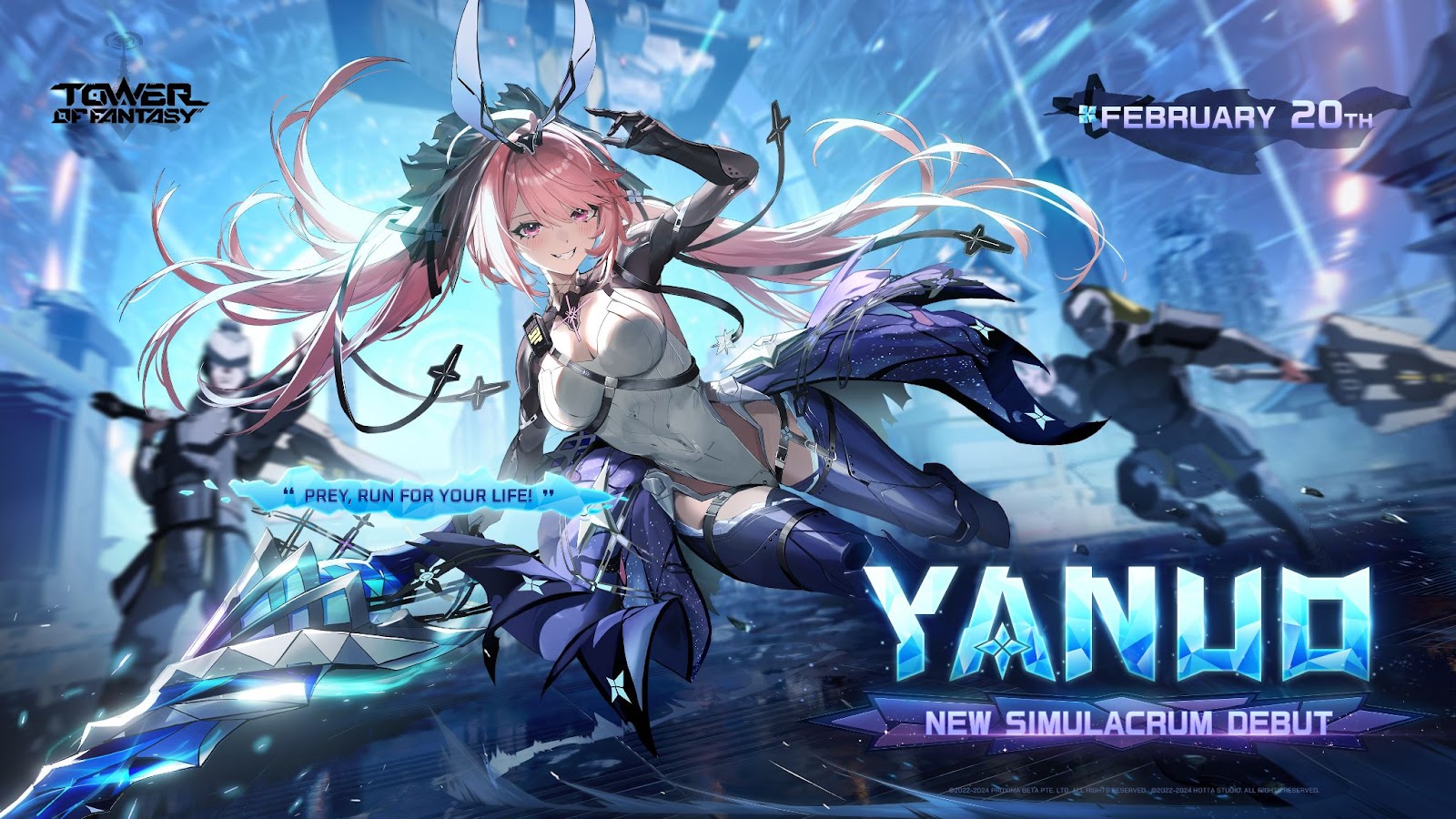 new simulacrum revealed for tower of fantasy: a friendly yet cunning spy named yanuo news article card thumbnail
