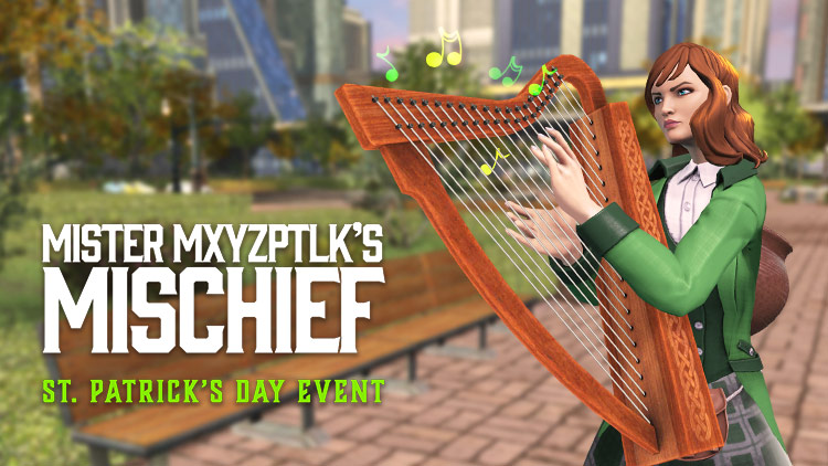 dc universe online is celebrating st. patrick's day with mister mxyzptlk's mischief news article card thumbnail
