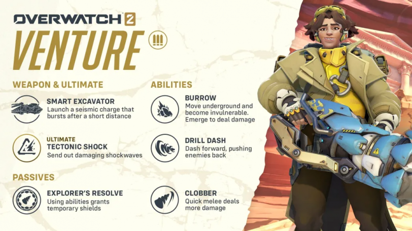 Overwatch 2 Venture's abilities