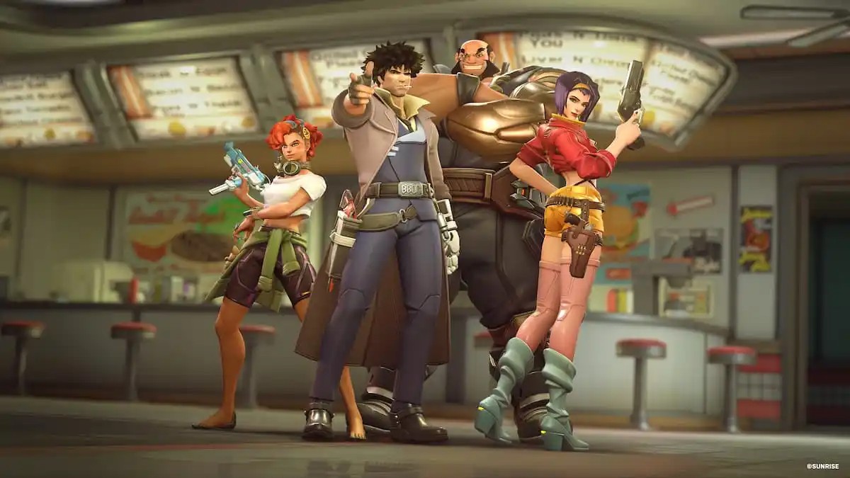 overwatch 2's cowboy bebop crossover kicks off tomorrow, here's a look at the skins news article card thumbnail