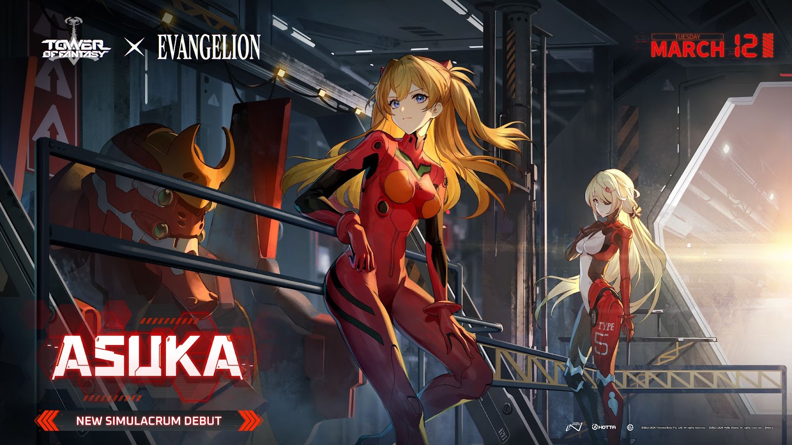 evangelion pilot asuka shikinami langley joins tower of fantasy as the newest simulacrum  news article card thumbnail