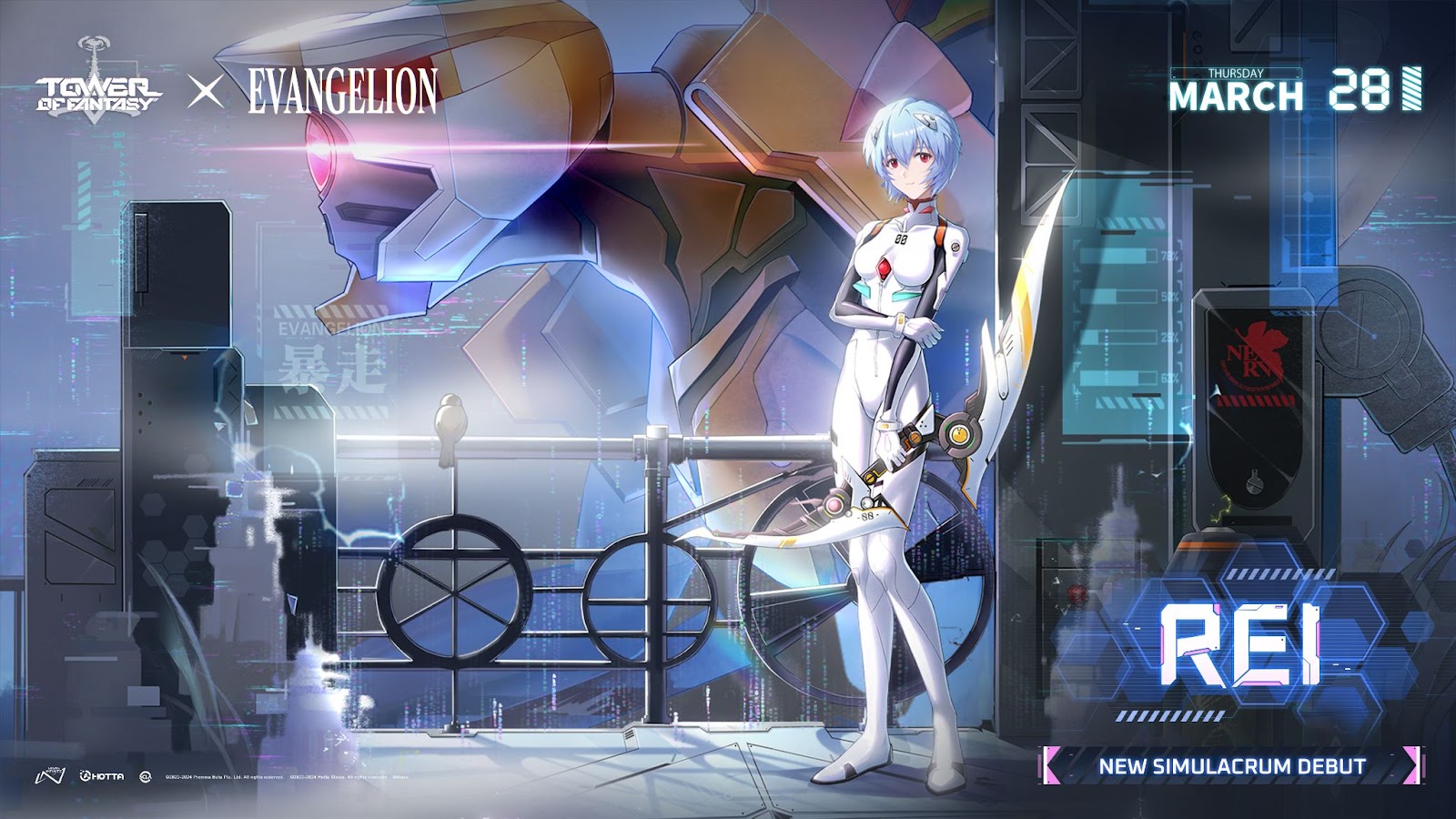 evangelion eva-00 pilot rei ayanami joins tower of fantasy this week news article card thumbnail