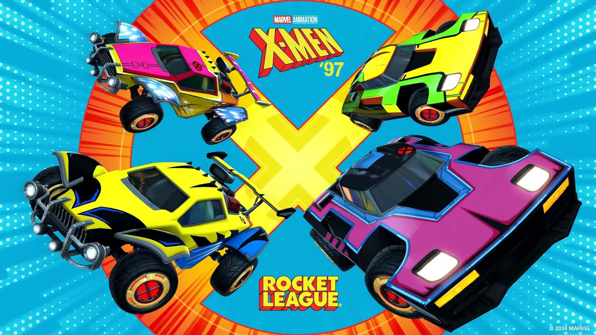 mutate your ride in rocket league with the x-men ‘97 event news article card thumbnail