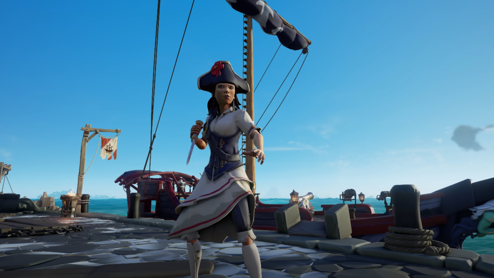 double barreled pistols and throwing knives are just some of the new content in sea of thieves season 12 news article card thumbnail