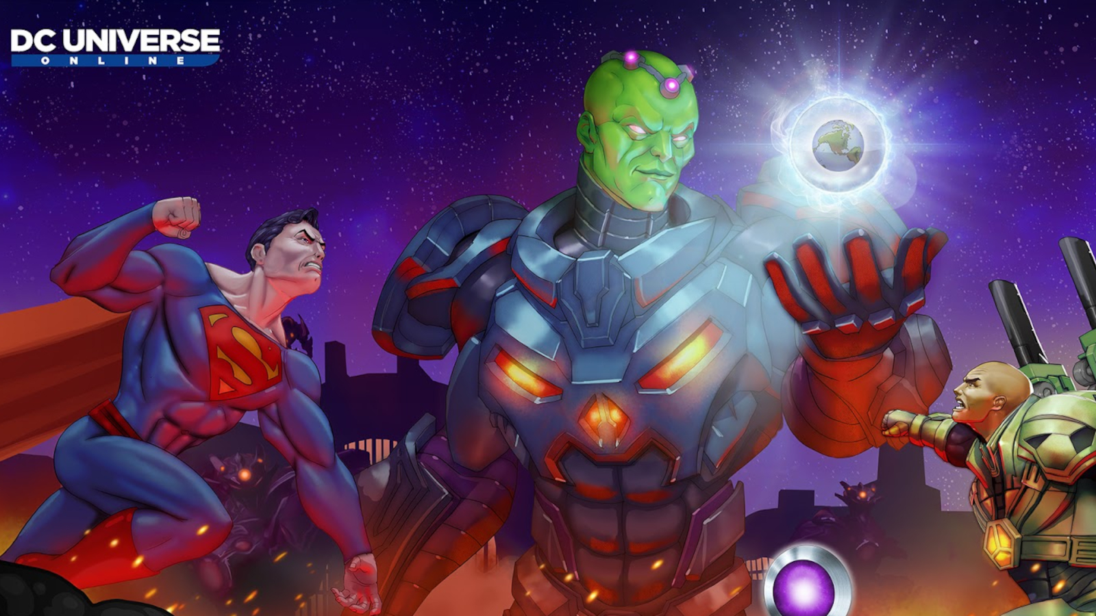 justice league and lex luthor’s secret society team up as brainiac returns to dc universe online news article card thumbnail