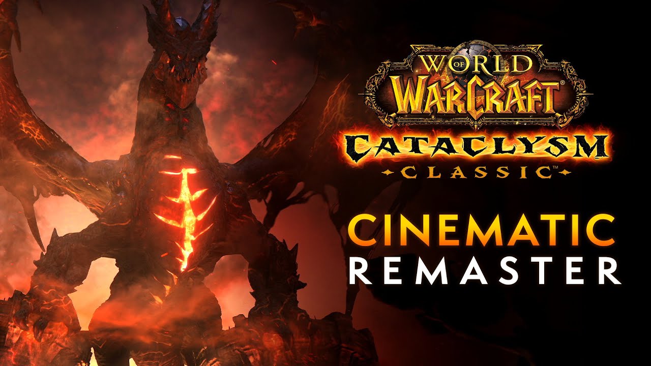 blizzard drops 4k version of original cataclysm cinematic trailer for today's world of warcraft classic update news article card thumbnail