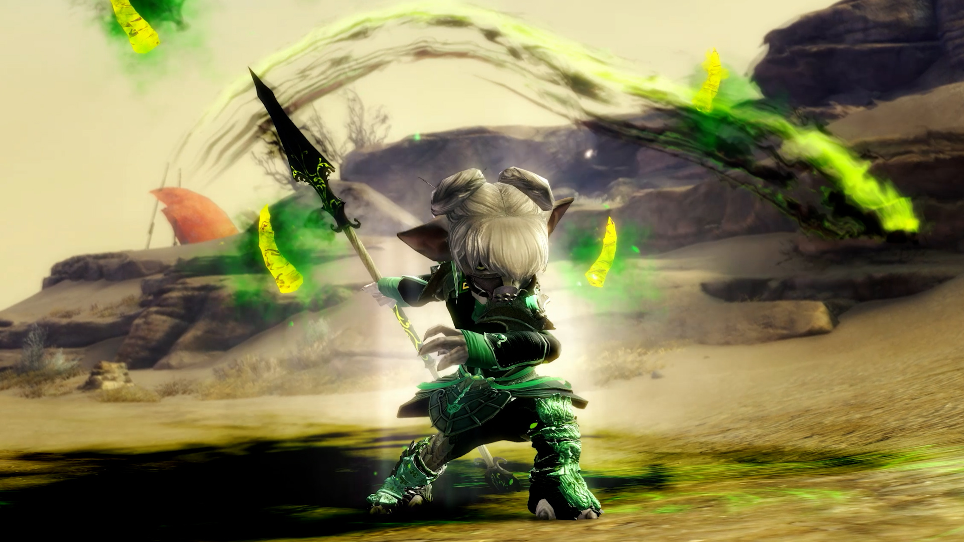 get your first look at guild wars 2's spear abilities and animations for guardians, necromancers, and rangers news article card thumbnail