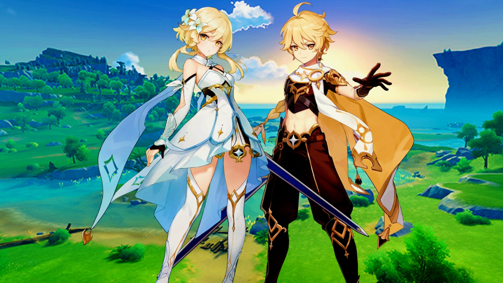 Genshin Impact Traveler Outfits